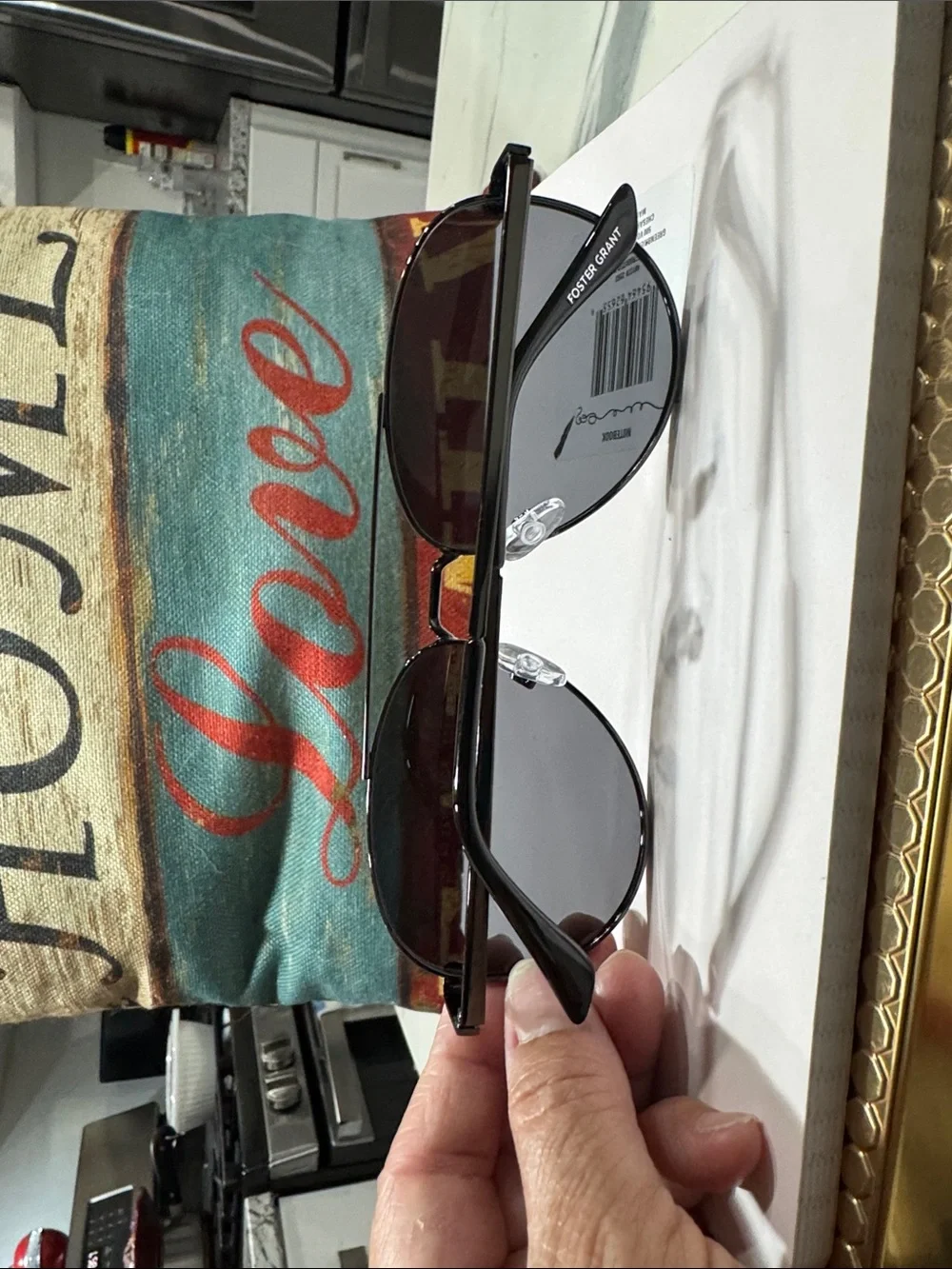 Foster Grand Classic Black Aviator Sunglasses - Unbranded